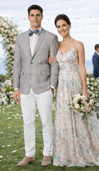 Men'S Linen 2 Button Sport Coat Classic Fit Grey Blazer - Image 8