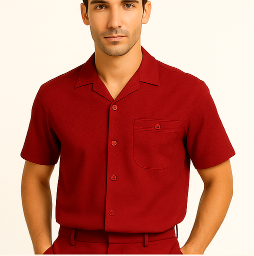 Mens Linen Walking Suit - Red Summer Outfit - Mens Linen Suit - Image 7