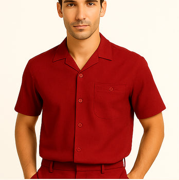 Mens Linen Walking Suit - Red Summer Outfit - Mens Linen Suit - Image 7