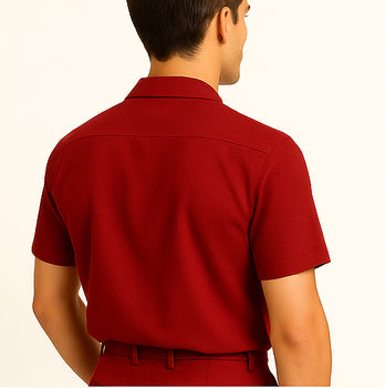 Mens Linen Walking Suit - Red Summer Outfit - Mens Linen Suit - Image 8
