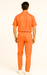 Mens Linen Walking Suit - Solid Coral Summer Outfit - Mens Linen Suit