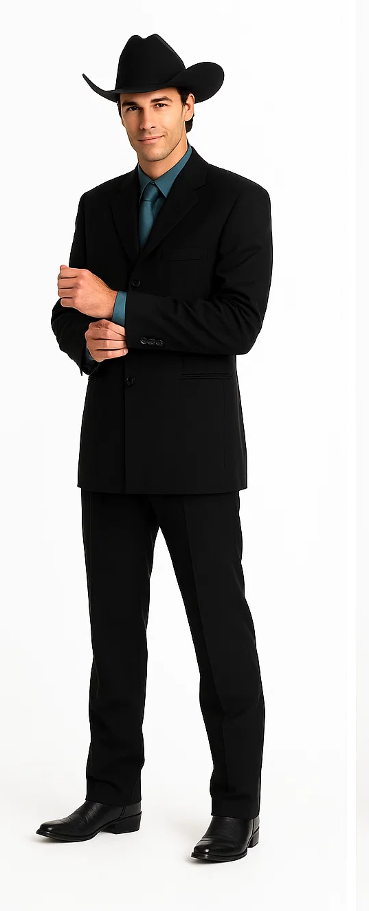 Men's Long Black Fashion Dress Zoot suits - Image 7