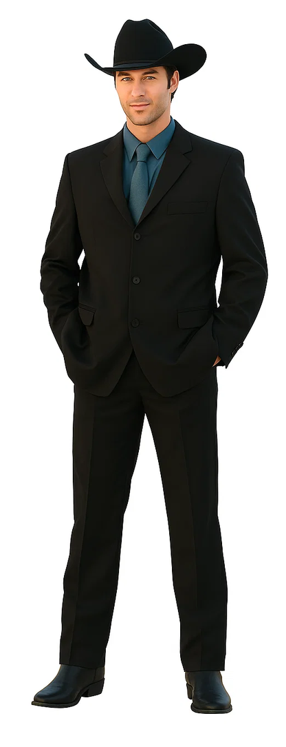 Men's Long Black Fashion Dress Zoot suits - Image 8