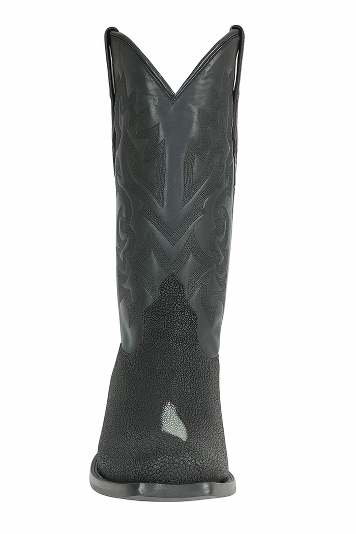 Men's Los Altos Boots Classic Genuine Stingray 7 Toe Single Stone Handmade Dress Cowboy Botas De Mantarraya - Mantarraya Boots Cheap Priced For Sale Online - Image 2
