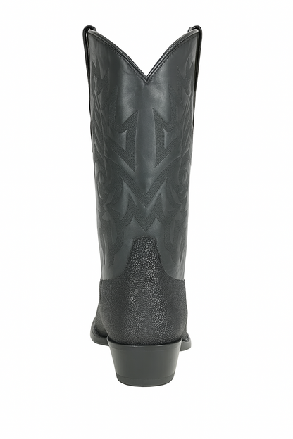 Men's Los Altos Boots Classic Genuine Stingray 7 Toe Single Stone Handmade Dress Cowboy Botas De Mantarraya - Mantarraya Boots Cheap Priced For Sale Online - Image 3