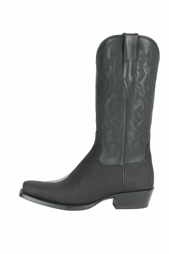 Men's Los Altos Boots Classic Genuine Stingray 7 Toe Single Stone Handmade Dress Cowboy Botas De Mantarraya - Mantarraya Boots Cheap Priced For Sale Online - Image 4