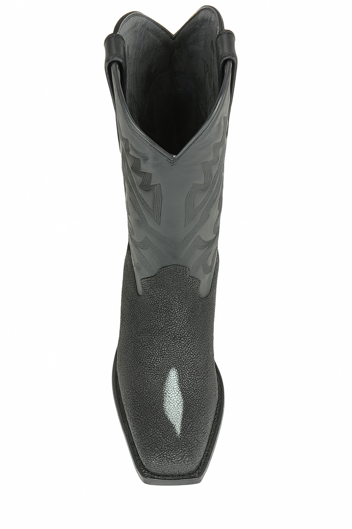 Men's Los Altos Boots Classic Genuine Stingray 7 Toe Single Stone Handmade Dress Cowboy Botas De Mantarraya - Mantarraya Boots Cheap Priced For Sale Online - Image 5