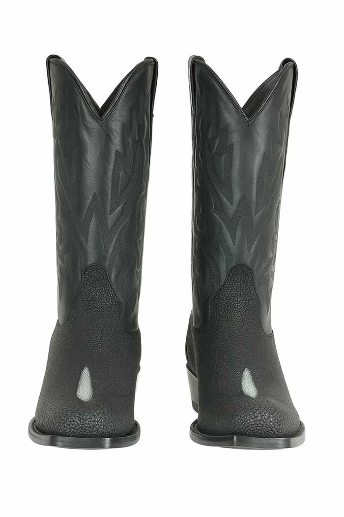 Men's Los Altos Boots Classic Genuine Stingray 7 Toe Single Stone Handmade Dress Cowboy Botas De Mantarraya - Mantarraya Boots Cheap Priced For Sale Online - Image 7