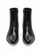 Los Altos Men’s Black Genuine Ostrich Paw Ankle Dress Boots, Higher Heel Exotic Leather Style