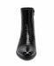 Los Altos Men’s Black Genuine Ostrich Paw Ankle Dress Boots, Higher Heel Exotic Leather Style