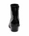 Los Altos Men’s Black Genuine Ostrich Paw Ankle Dress Boots, Higher Heel Exotic Leather Style
