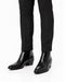 Los Altos Men’s Black Genuine Ostrich Paw Ankle Dress Boots, Higher Heel Exotic Leather Style