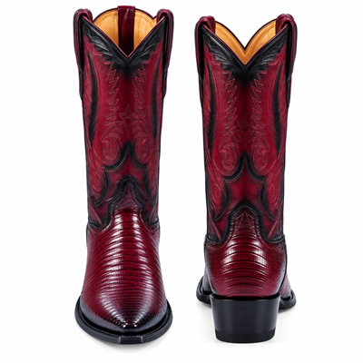 Men's Los Altos Boots Genuine Teju Lizard Faded Burgundy ~ Wine ~ Maroon Color Dress Cowboy Boot Cheap Priced For Sale Online With Cowboy Heel