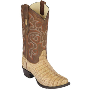 Men's Los Altos Caiman Belly Snip Toe Boots - Honey