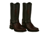 Men's Los Altos Caiman Tail Skin Biker Boots - Black Cherry