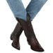 Men's Los Altos Caiman Tail Snip Toe Boots - Black Cherry