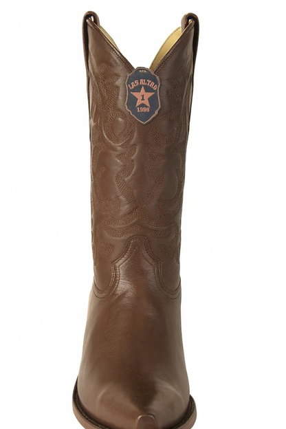 Mens Los Altos Genuine Deer Leather Brown - Image 5