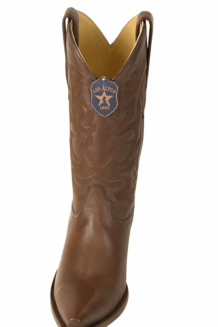 Mens Los Altos Genuine Deer Leather Brown - Image 6
