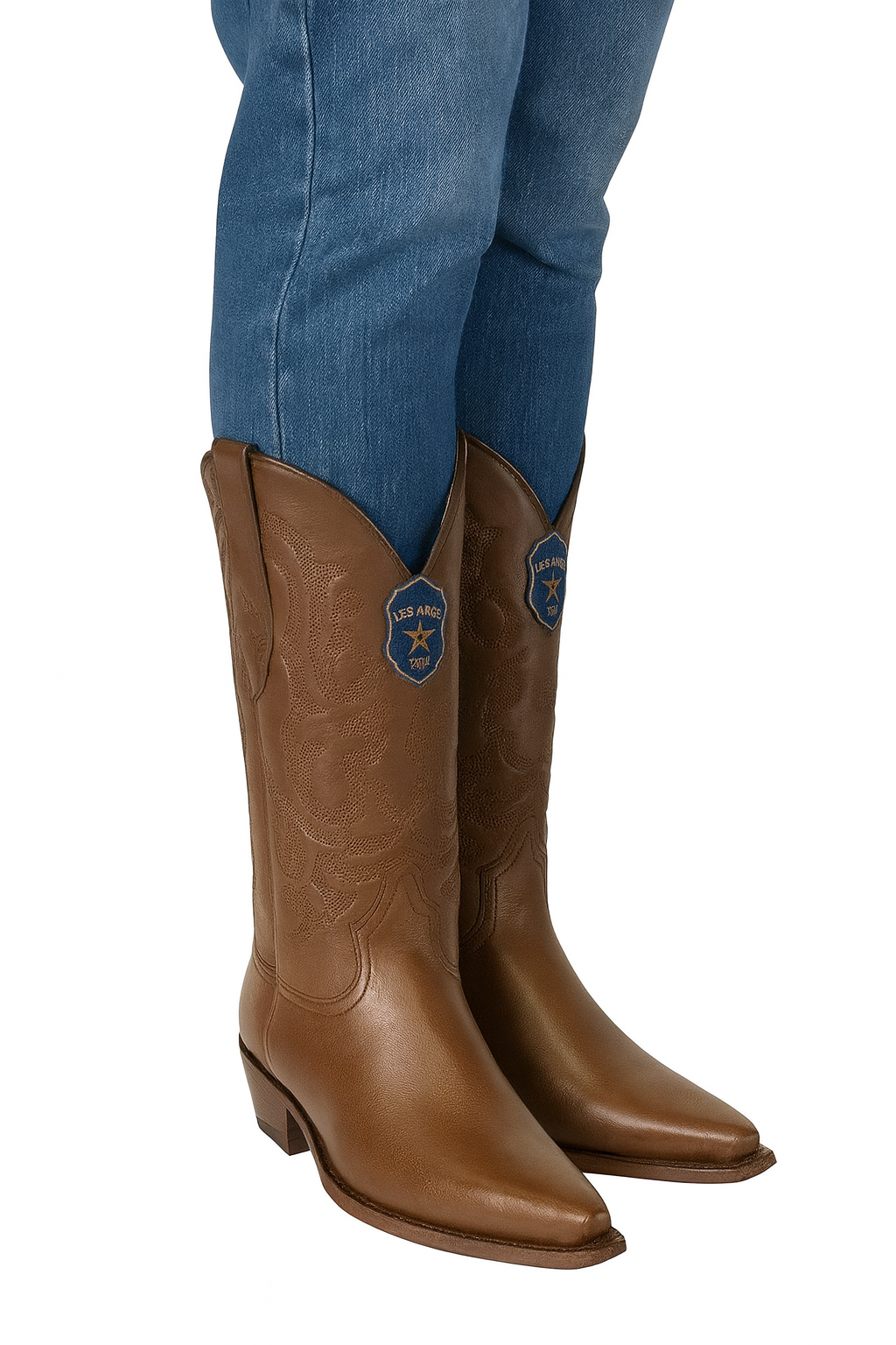 Mens Los Altos Genuine Deer Leather Brown - Image 9