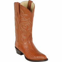 Men's Los Altos Lizard Skin J-Toe Boots - Honey