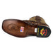 Men's Los Altos Monster Fish Skin Wide Square Toe Boots - Rustic Brown