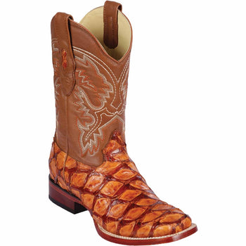 Men's Los Altos Monster Fish Skin Wide Square Toe Boots