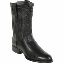 Men's Los Altos Original Leather Boots Roper Toe - Black