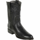 Men's Los Altos Original Leather Boots Roper Toe - Black 692105