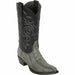 Men's Los Altos Original Ostrich Leg Snip Toe Boots - Rustic Black