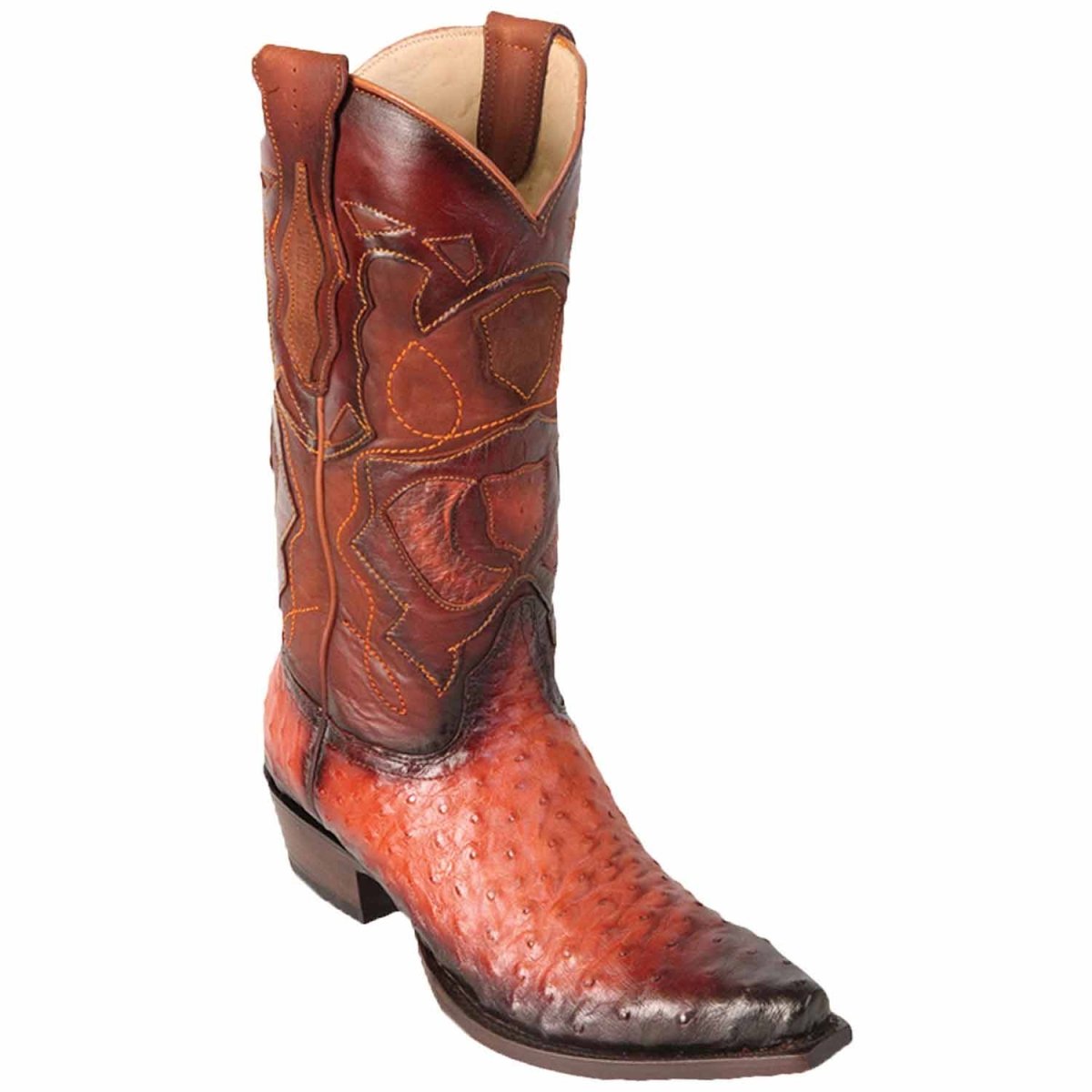 Men's Los Altos Original Ostrich Snip Toe Boots Faded