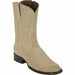 Men's Los Altos Original Suede Leather Boots Roper Toe with Zipper - Oryx