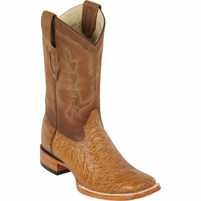 Men's Los Altos Shark Skin Wide Square Toe Boots - Rustic Grey
