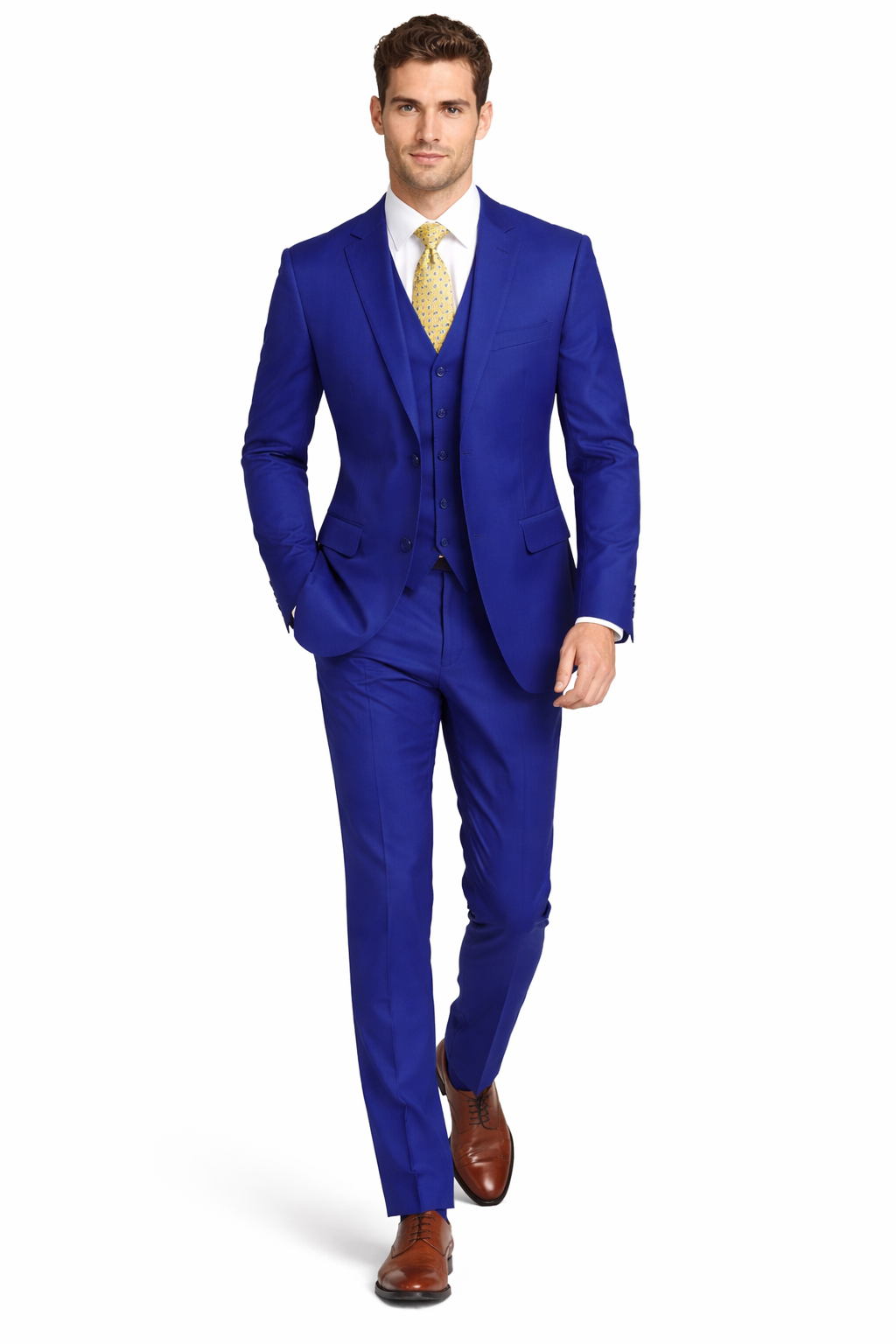 Mens Tiglio French Blue Suit – Stylish Blue Suit for Wedding, Business and Formal Wear Modern Fit