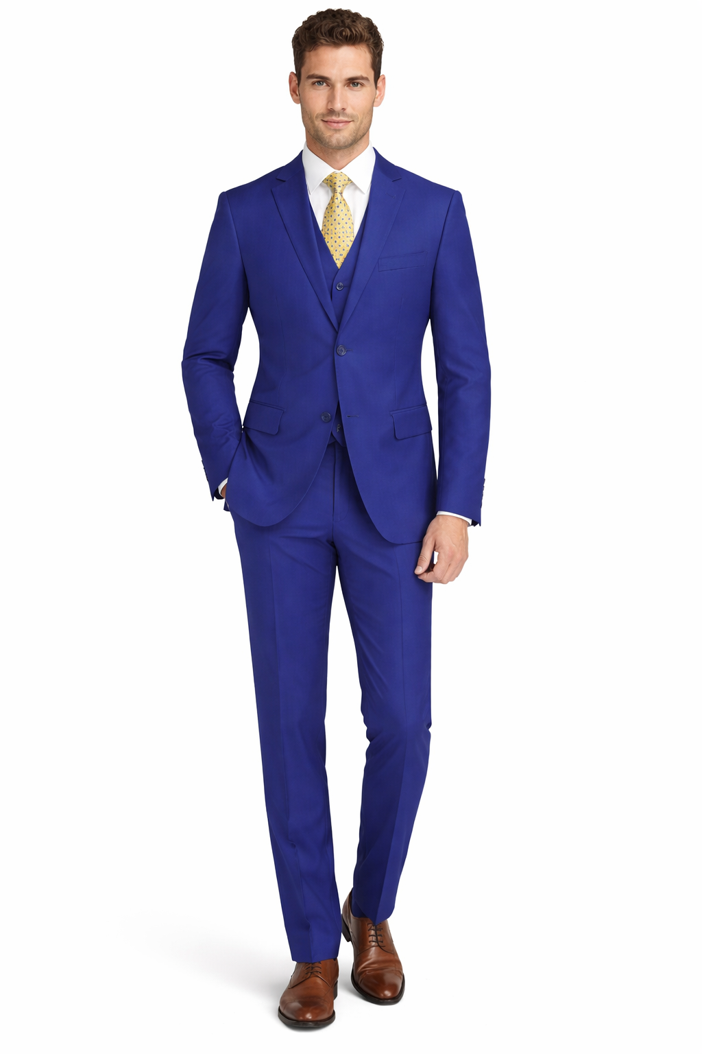 Mens Tiglio French Blue Suit – Stylish Blue Suit for Wedding, Business and Formal Wear Modern Fit