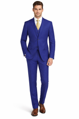 Mens Tiglio French Blue Suit – Stylish Blue Suit for Wedding, Business and Formal Wear Modern Fit