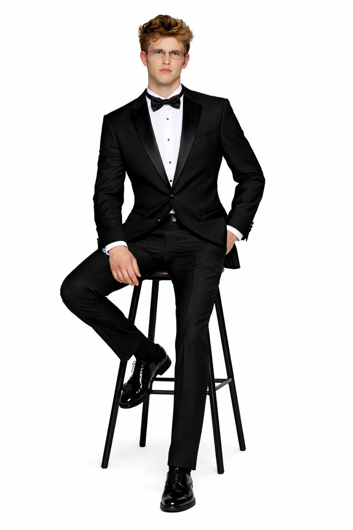 Men'S 2 Button Super 140s Merino Wool Tuxedo Jacket + Any Size Pants (Tuxedo Separate) - Image 5