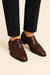 Brown Ostrich and English Suede Gored Slip On Dress Shoes for men By Mezlan Made In Spain Brand