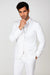 Men's Modern Fit Suits  One Button Peak Lapel White Suit