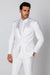 Men's Modern Fit Suits  One Button Peak Lapel White Suit
