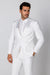 Men's Modern Fit Suits  One Button Peak Lapel White Suit