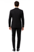 EJ Samuel Men's Black Formal Suit with Double Breasted Vest & Gold Buttons