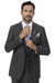Charcoal Grey Vested EJ Samuel Suit with Double-Breasted Vest