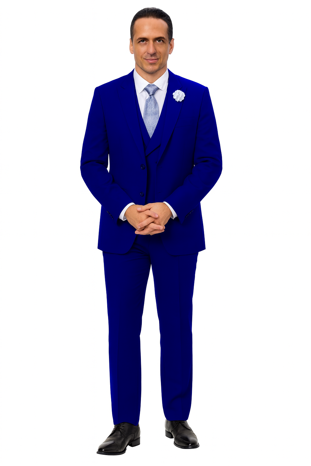 EJ Samuel Midnight Blue Modern Suit with Double-Breasted Vest - Image 6