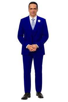 EJ Samuel Midnight Blue Modern Suit with Double-Breasted Vest - Image 6
