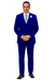 EJ Samuel Midnight Blue Modern Suit with Double-Breasted Vest