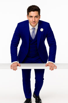 EJ Samuel Midnight Blue Modern Suit with Double-Breasted Vest - Image 7