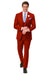EJ Samuel Red Peak Lapel Suit with Double Breasted Vest