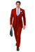 EJ Samuel Red Peak Lapel Suit with Double Breasted Vest