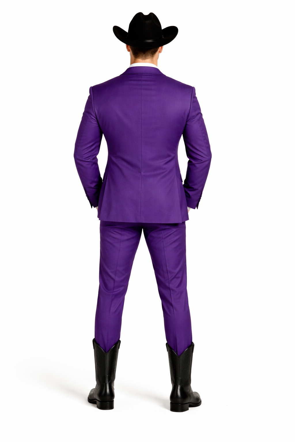 Men's Multi-Stage Party Business Suit Clearance Sale Collection Purple Slim Fitted