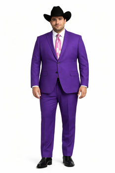 Men's Multi-Stage Party Cheap Priced Business Suits Clearance Sale Collection Purple Slim Fitted Suit